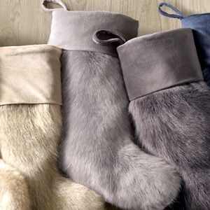 Restoration Hardware Ultra Faux Fur Stocking